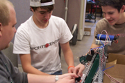 Engineers mentor students in the Robowranglers robotics team