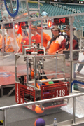 Students drive the robot at national competition